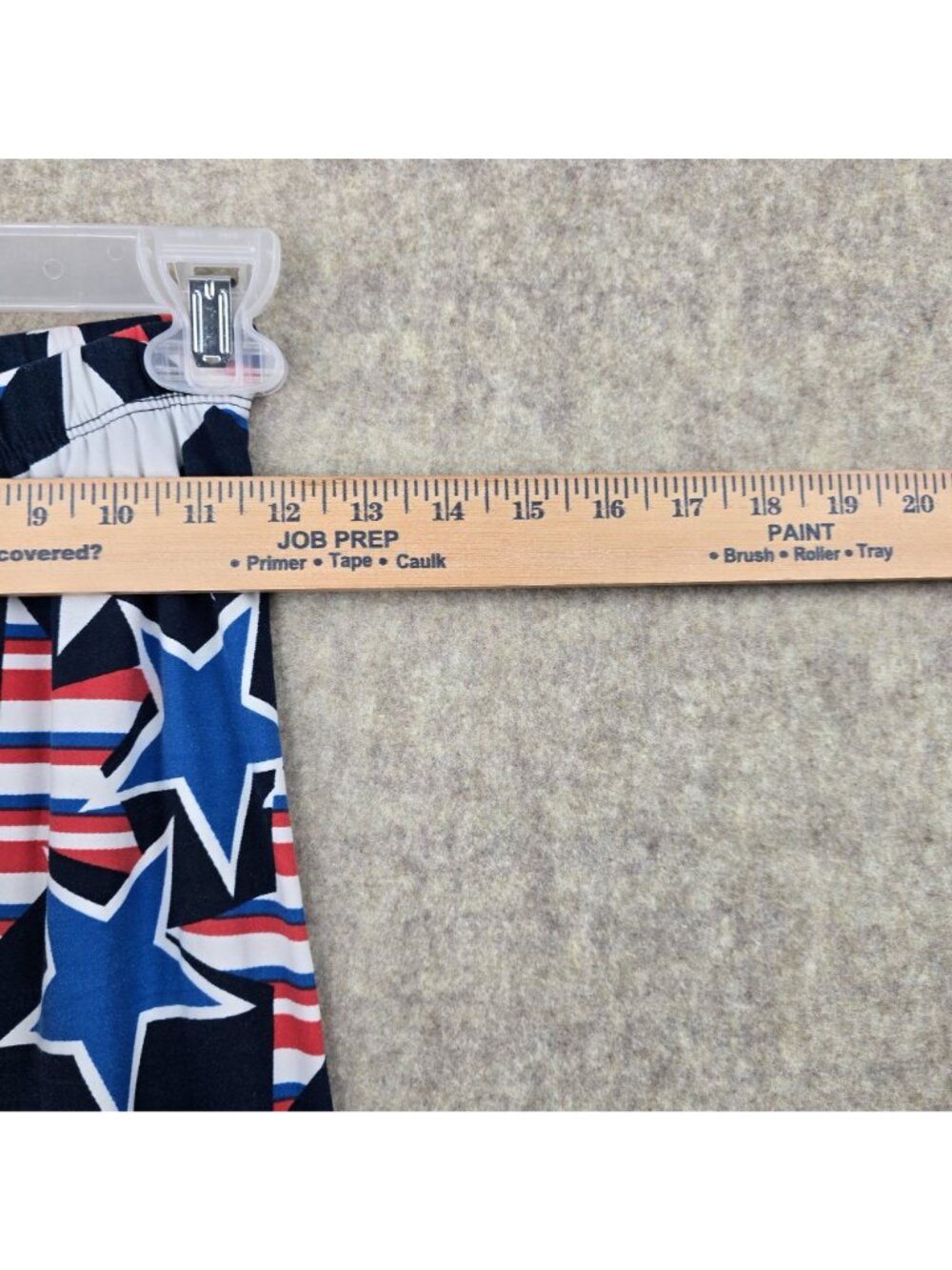 Patriotic Womens Leggings USA Flag Stars Multicolor One Size Stretch Polyester - Picture 4 of 5